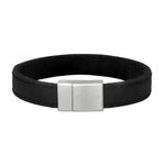 SON Armband schwarzes Kalbsleder 23cm 12mm 23