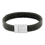 SON Armband graues Kalbsleder 21cm 12mm