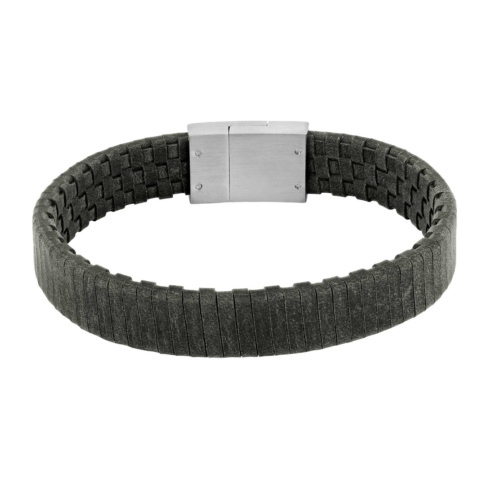SON armbånd grå kalveskind 21cm 12mm