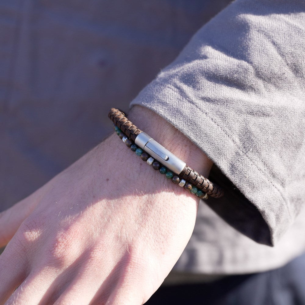 SON armbånd brun kalveskind
