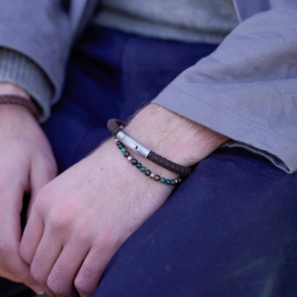SON Armband braunes Kalbsleder