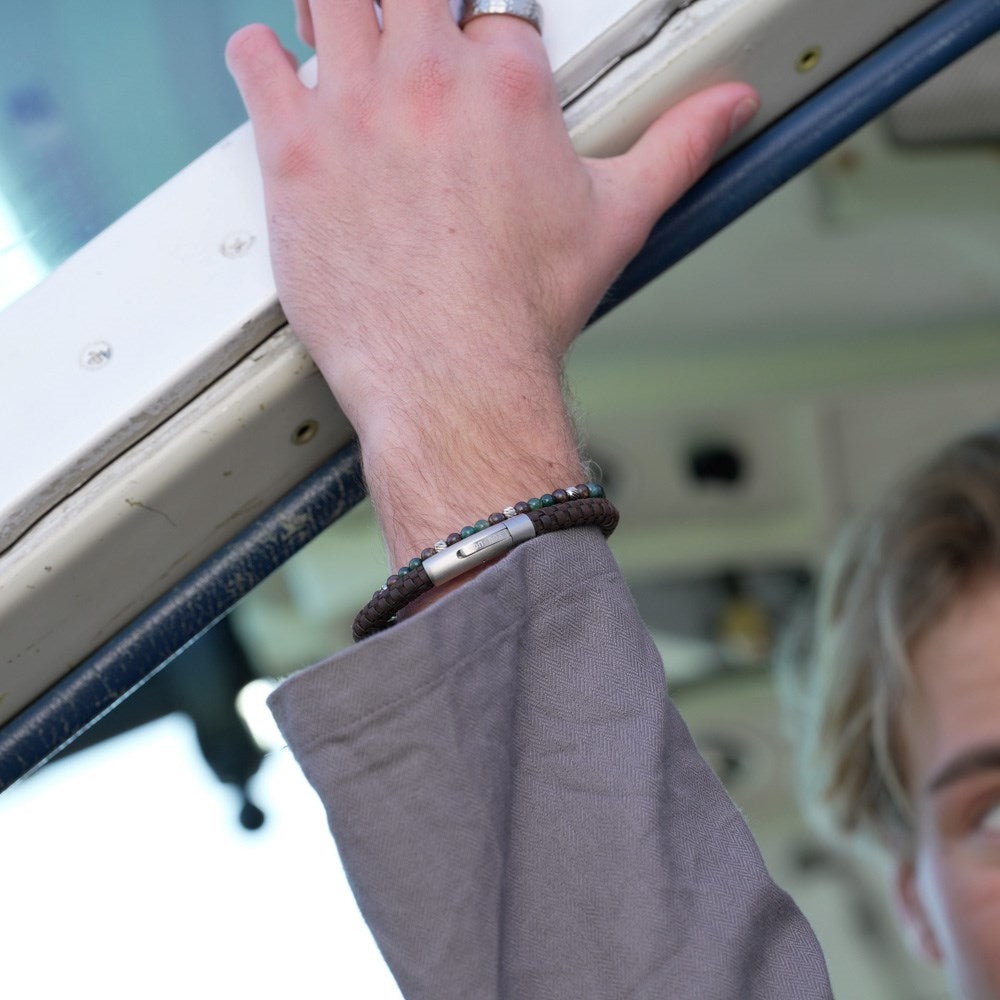 SON Armband braunes Kalbsleder