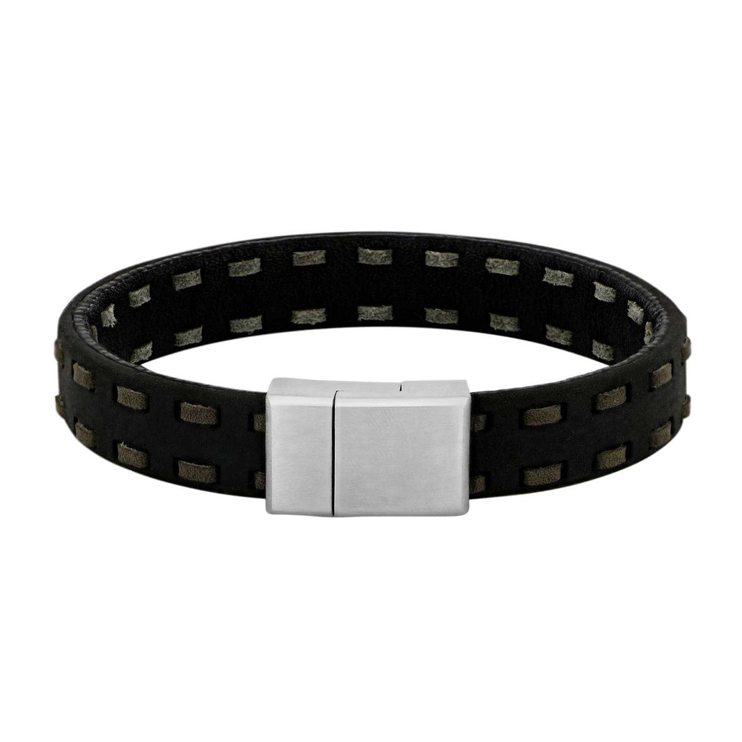 SON bracelet black w/ gray calfskin
