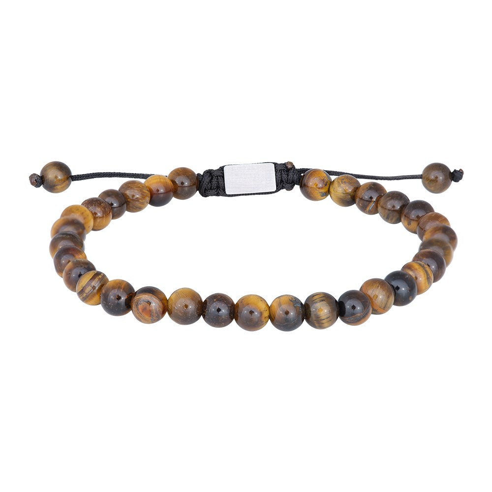 SON Armband glänzend gelbes Tigerauge 19-25 cm