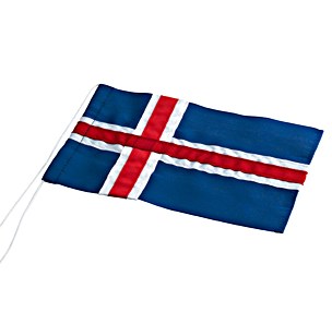 Isländisch Flagge für 40 cm - 10x16 cm