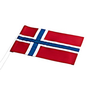 Norwegische Flagge für 30 cm