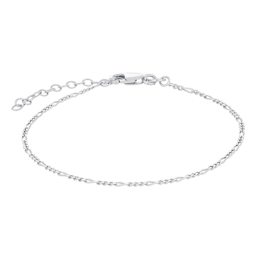 Silver bracelet FIGARO52 1.2mm