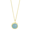 Silberanhänger SWEETS52 blauer Chalcedon 11mm