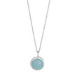 Silberanhänger SWEETS52 blauer Chalcedon 11mm