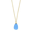 Silberkette SWEETS52 blauer Chalcedon
