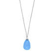 Silberkette SWEETS52 blauer Chalcedon