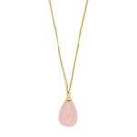 Silver pendant SWEETS52 rose quartz