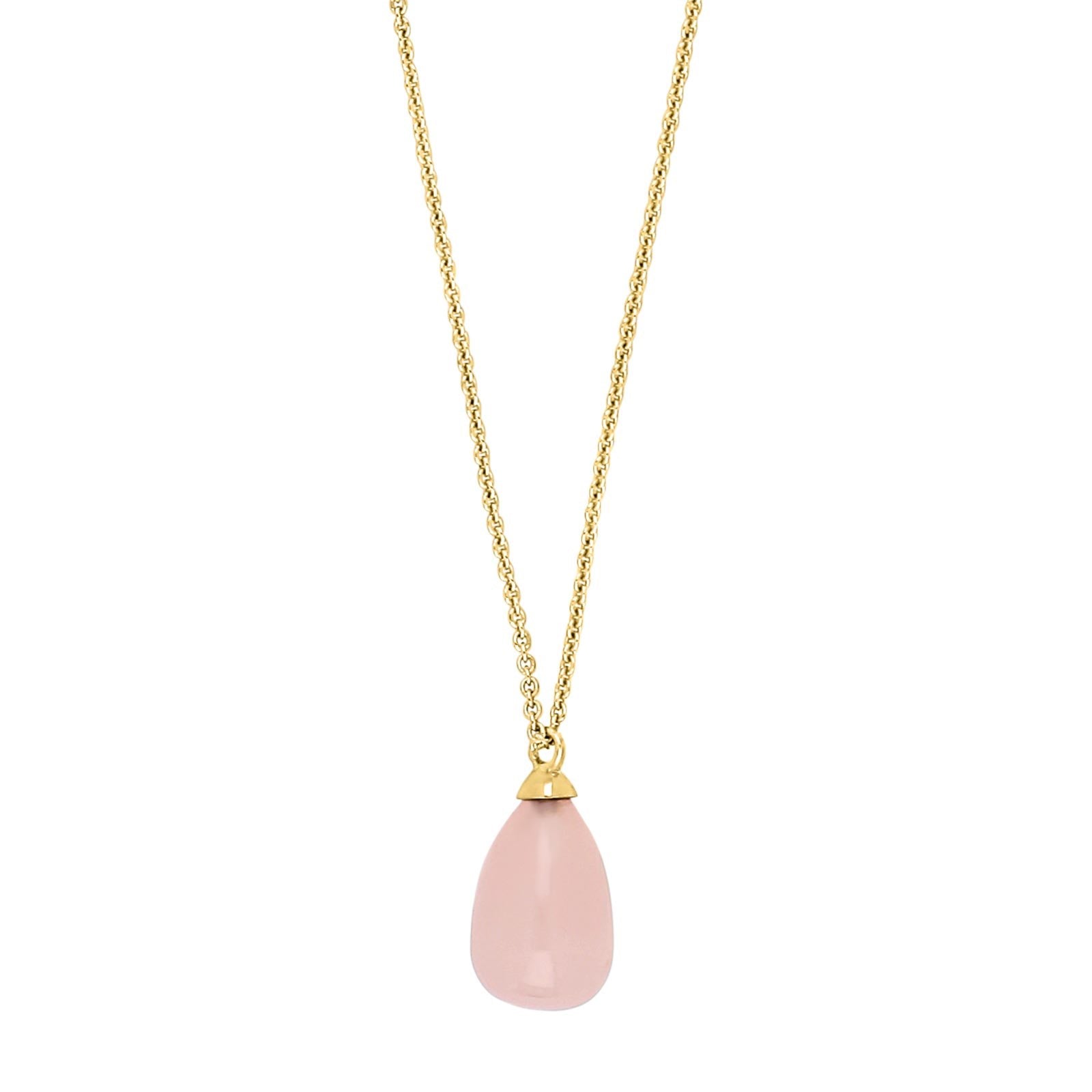 Silver pendant SWEETS52 rose quartz