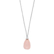 Silver pendant SWEETS52 rose quartz