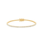 LUXURY 14kt. guld tennisarmbånd m. lab grown diamant 1,765ct TW/VS2- 17cm
