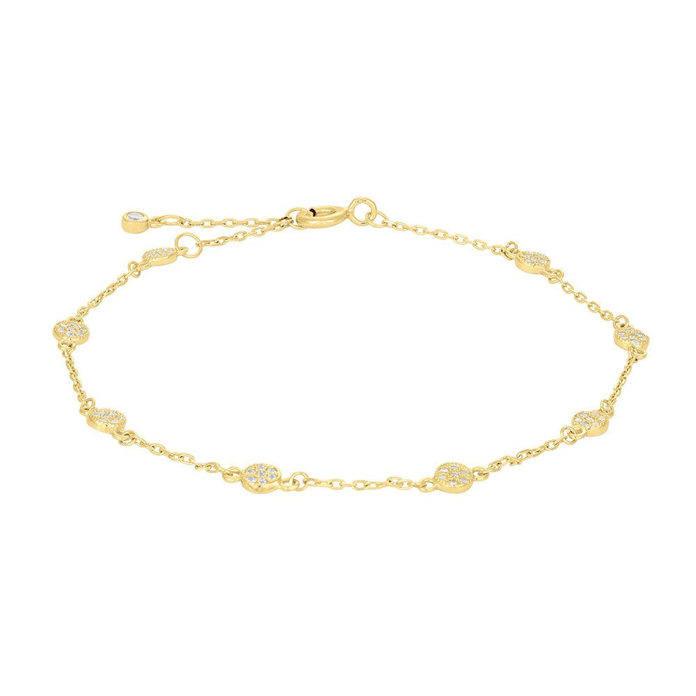 Silberarmband ANNIENOR 3,5mm - Vergoldet