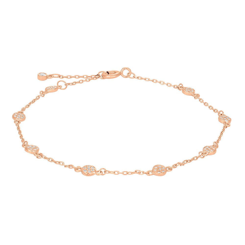 Silberarmband ANNIENOR 3,5mm - Rosévergoldet