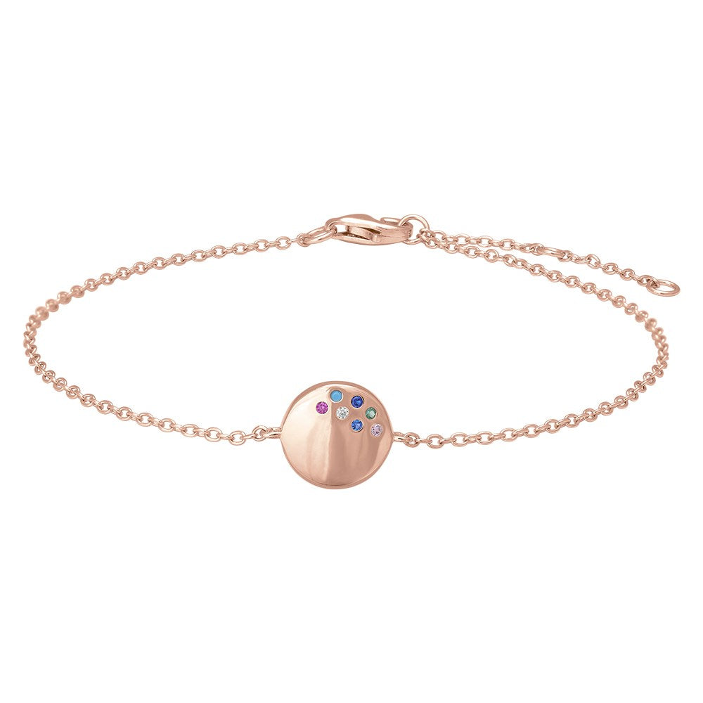 Silberarmband ELINORANOR 9mm - Rhodiniert