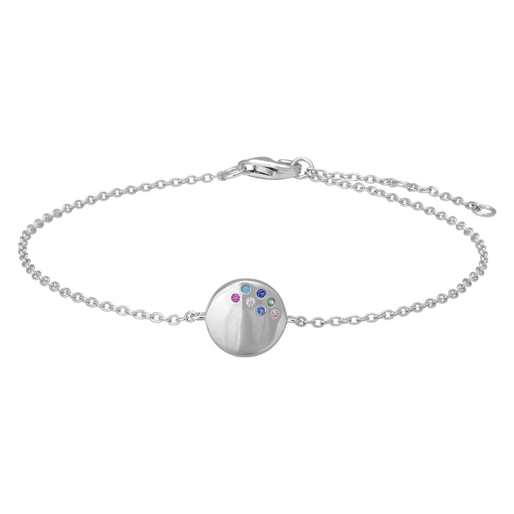 Silberarmband ELINORANOR 9mm - Rhodiniert