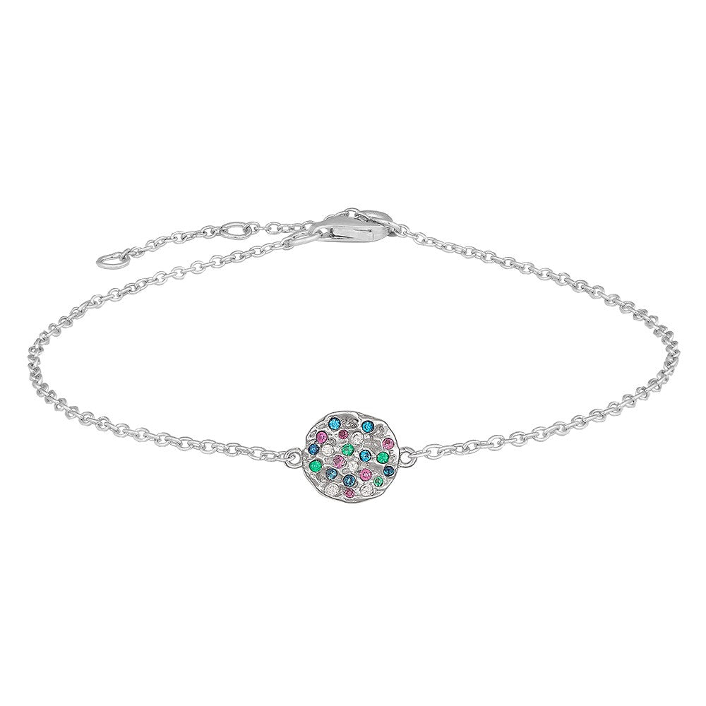 Silberarmband FLORANOR 9mm - Rhodiniert