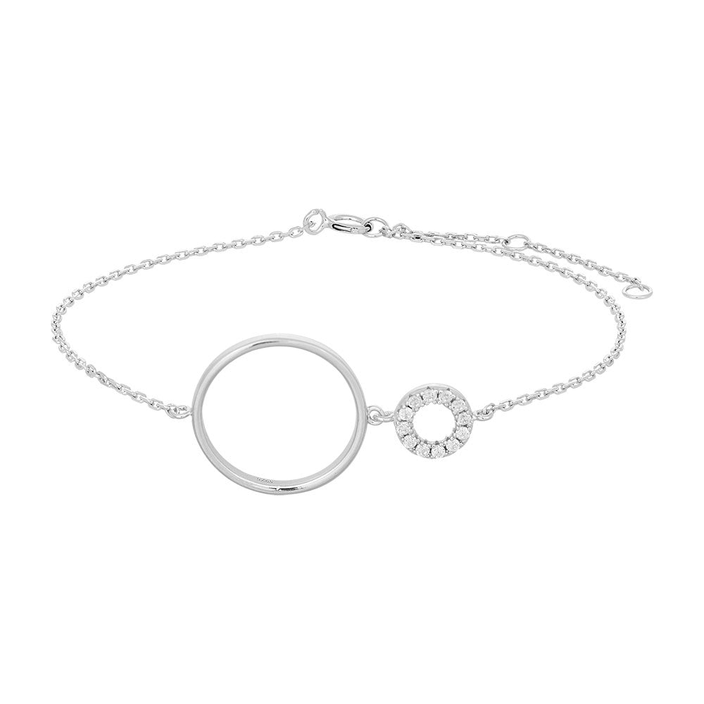 Silberarmband DONNANOR 24mm - Rhodiniert
