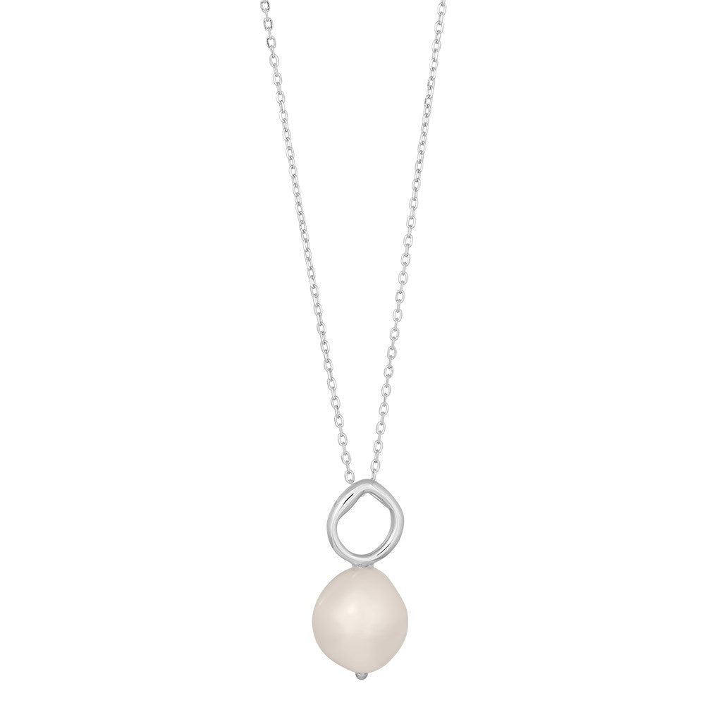 Silber von BAROQUE52 Perle+Kette 45+5cm