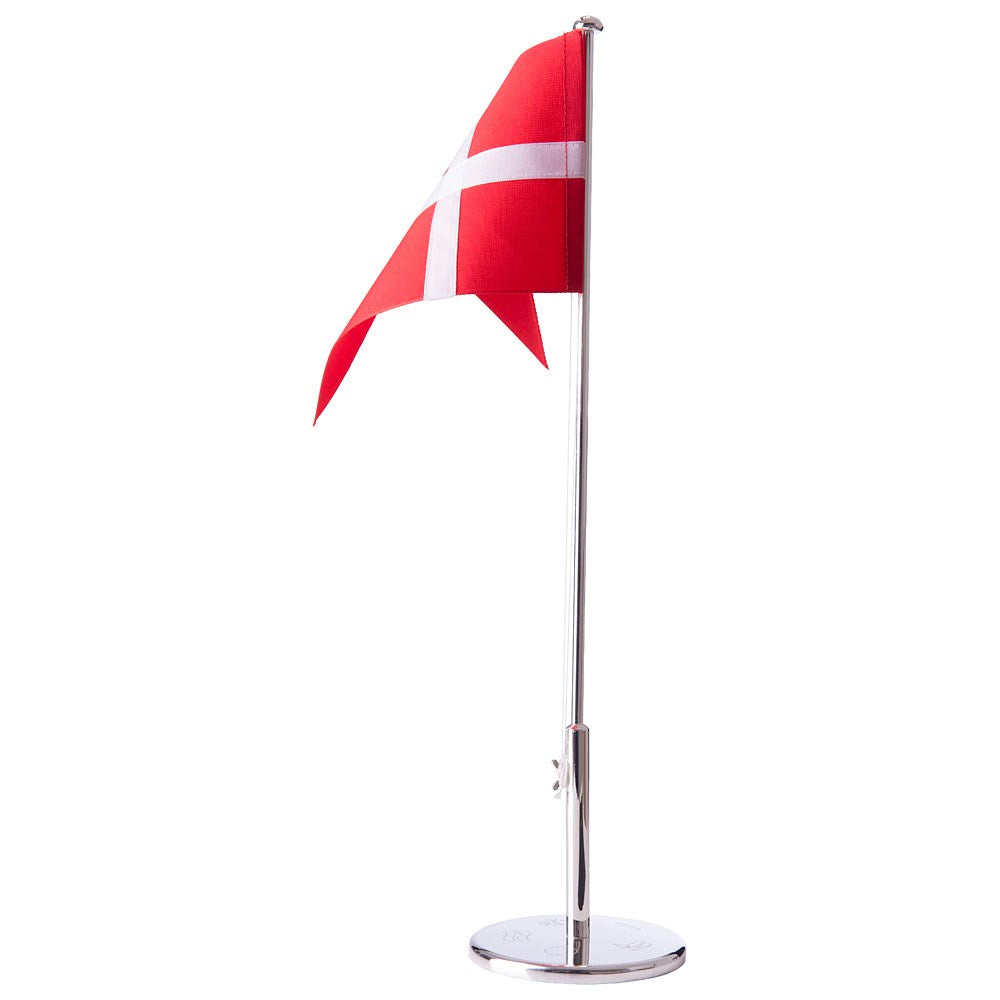 Verchromter Flaggenmast 40 cm mit Motiven