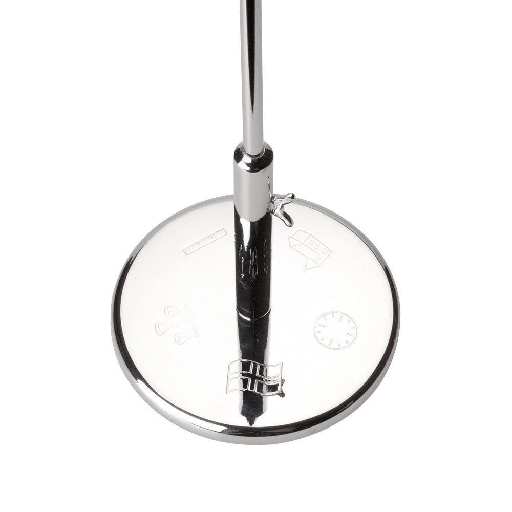 Verchromter Flaggenmast 40 cm mit Motiven