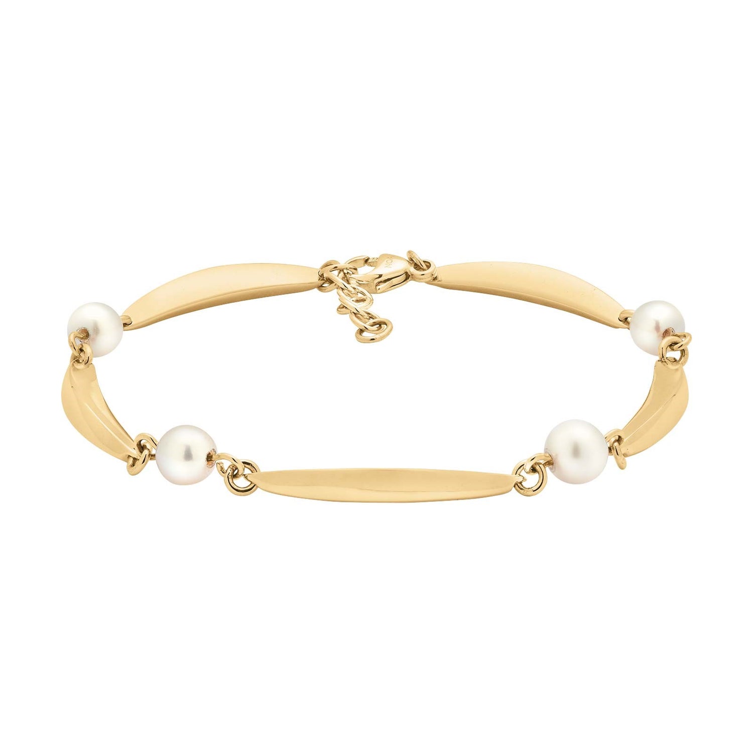 Siersbøl 8kt. Gold Armband Perle 18+2cm
