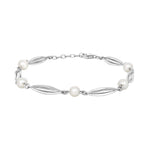 Siersbøl Silber Rhodiniertes Armband Perle 18+2