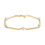 Siersbøl 8kt. Gold Armband Perle 18+2cm