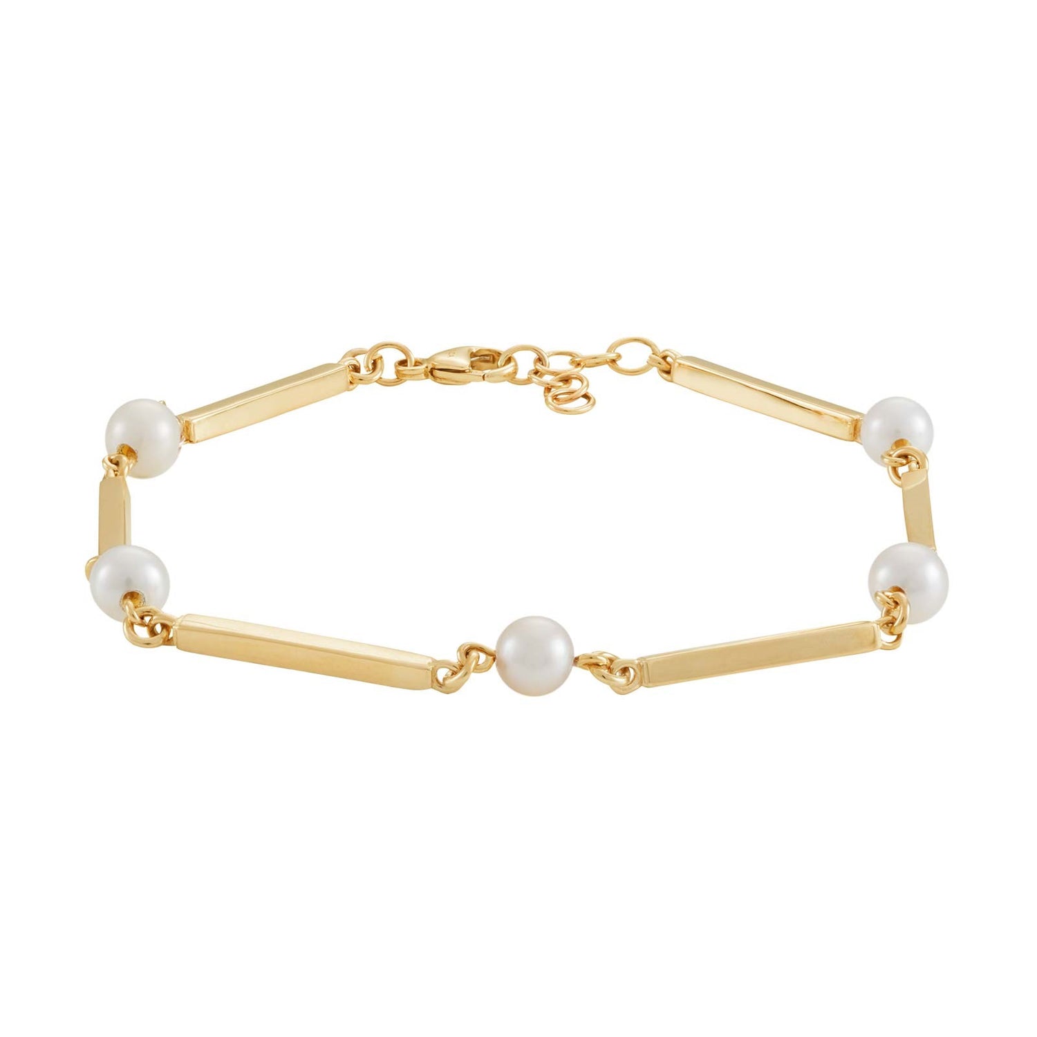Siersbøl 8kt. Gold Armband Perle 18+2cm