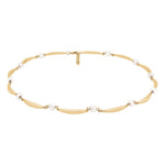 Siersbøl 8kt. Gold Collier Perle 42+3cm