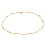 Siersbøl 8kt. Stab & Perle(FWP) Collier 42+3 Poli