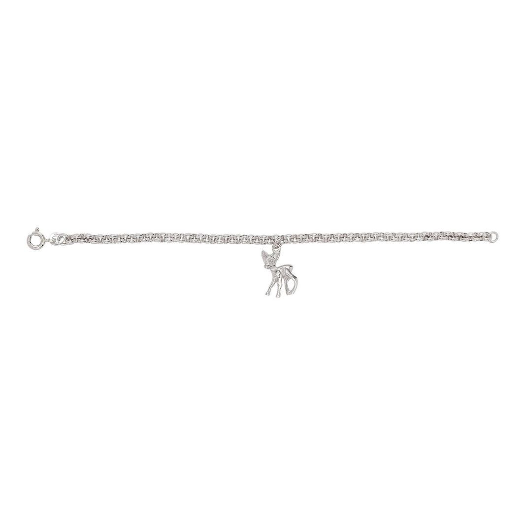 Siersbøl rhod. silver bracelet  bambi 15cm