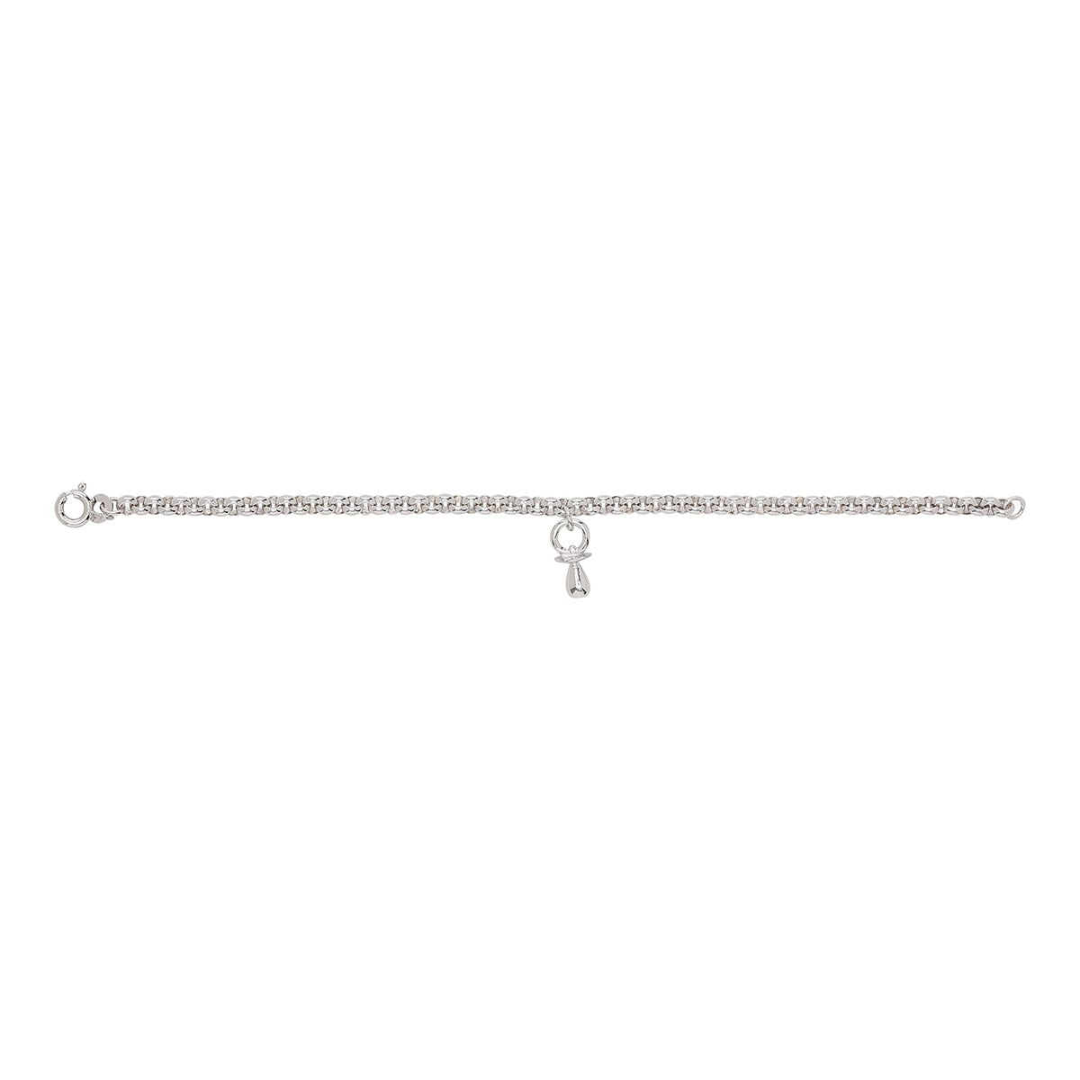 Rhod. Silberarmband m/Schnuller