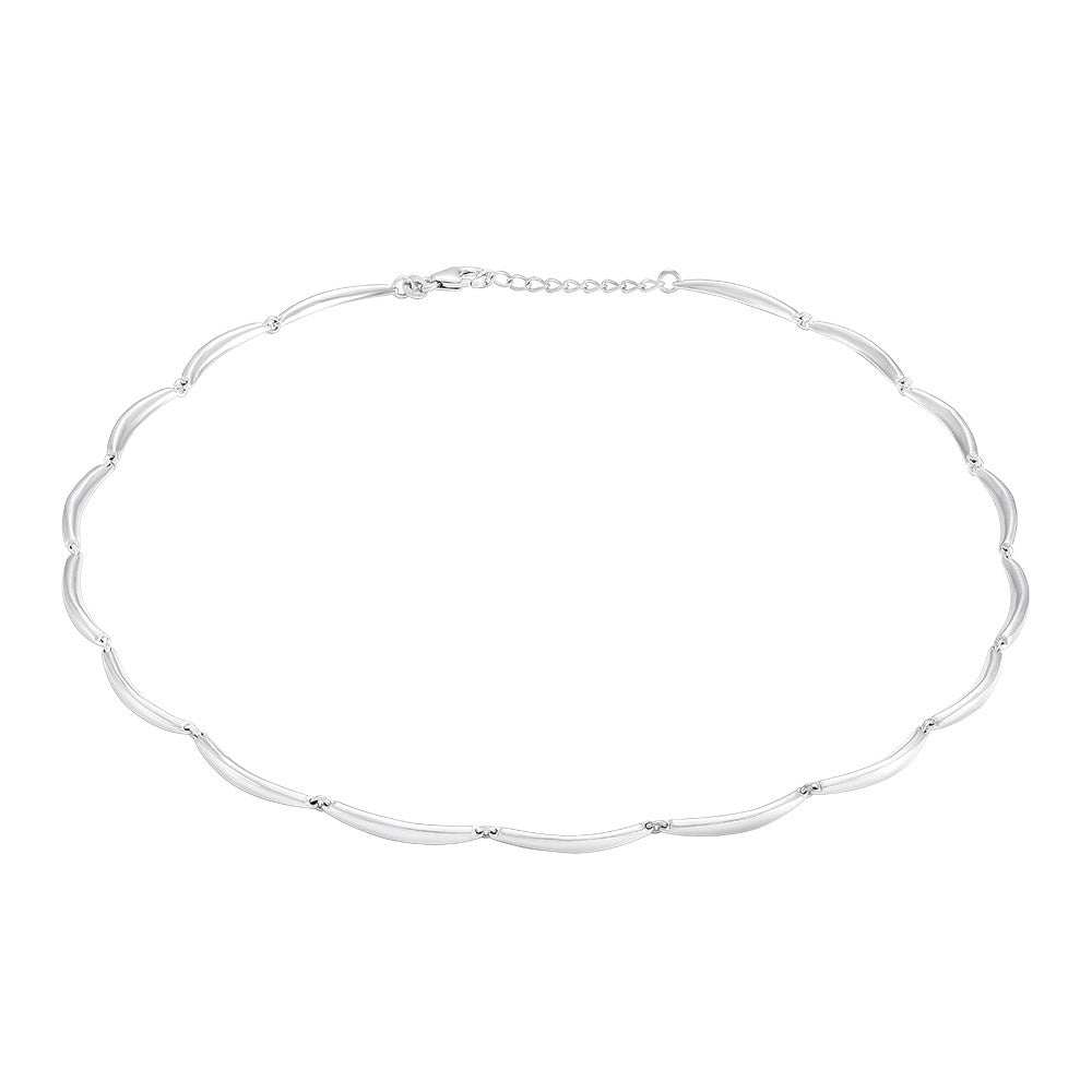 Rhod. silver collier banana