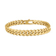 SON bracelet steel brushed IPGold