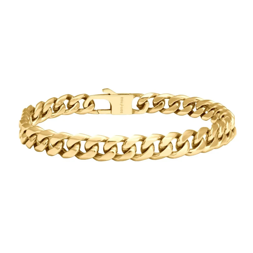 SON  armbånd stål blank IPGold