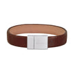 SON Armband braunes Kalbsleder 12mm