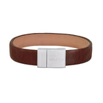SON Armband braunes Kalbsleder 12mm