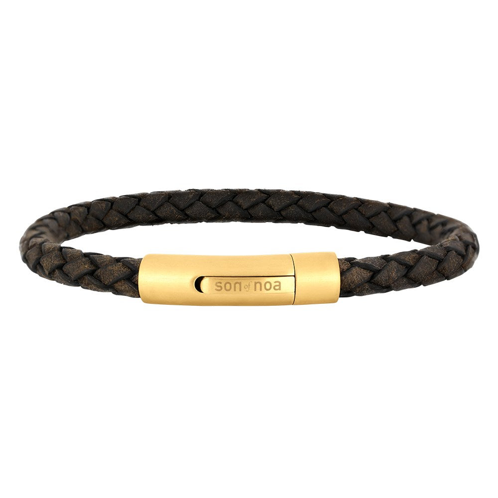 SON Armband dunkelbraun Kalbsleder IPG - 23