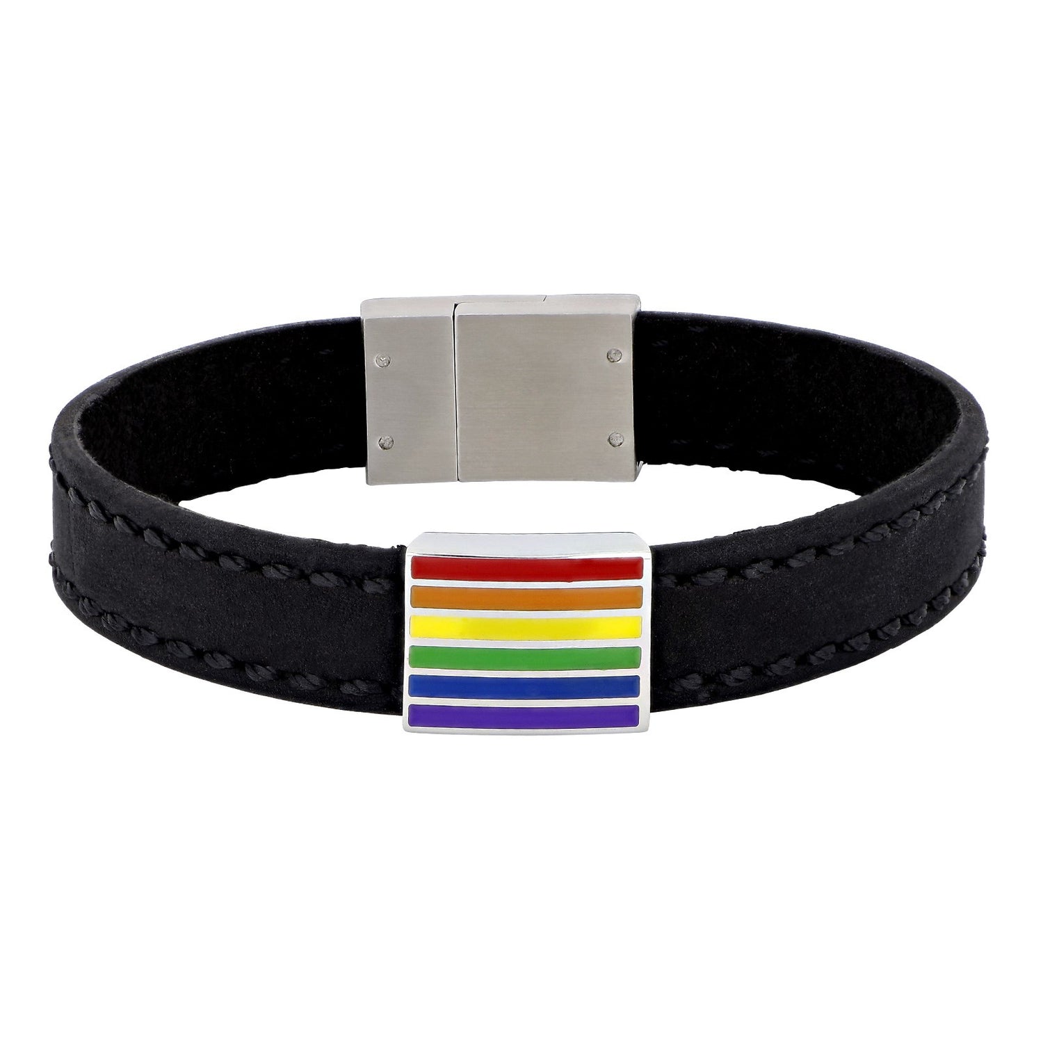 SON Armband schwarzes Kalbsleder LGBT - 23