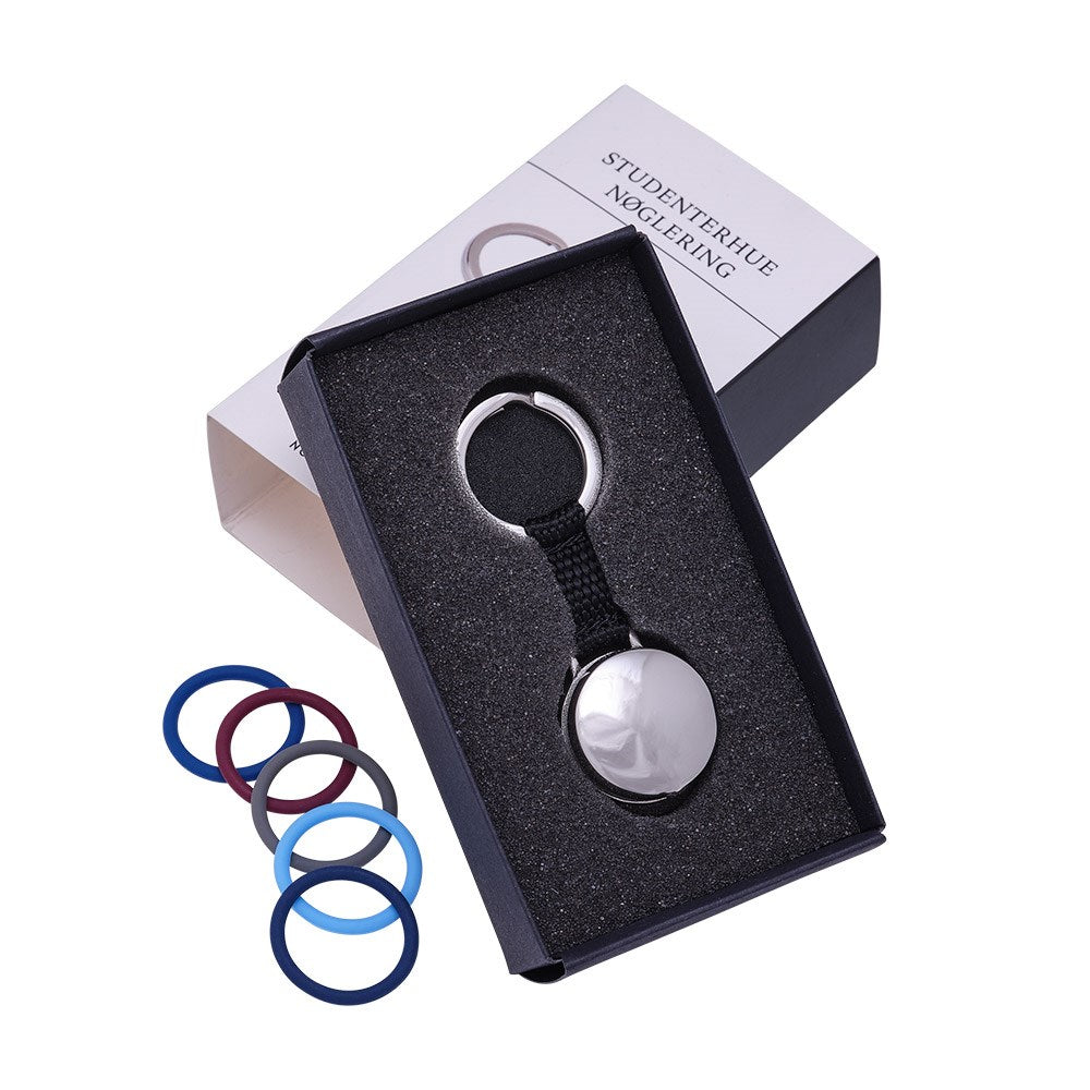 Studenterhue nøglering - Stål