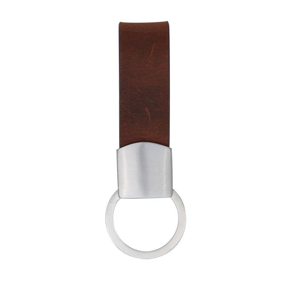 SON key ring brown calf leather 9cm