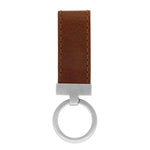 SON key ring brown calf leather