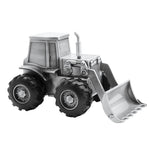 Excavator Pewter plated Money Bank