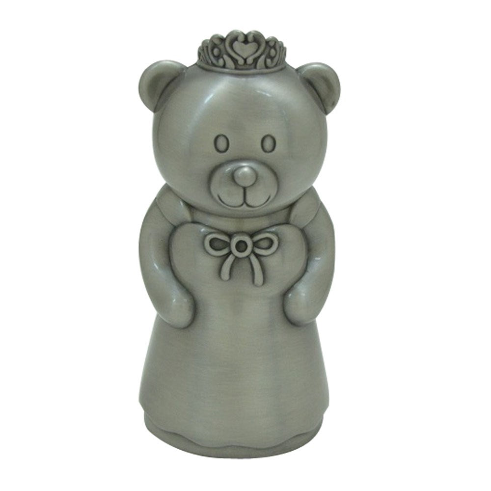 Fortinnet sparebøsse prinsesse-bamse