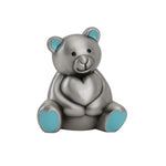 Teddybär mit hellblauen Ohren verzinnt Sparbüchse
