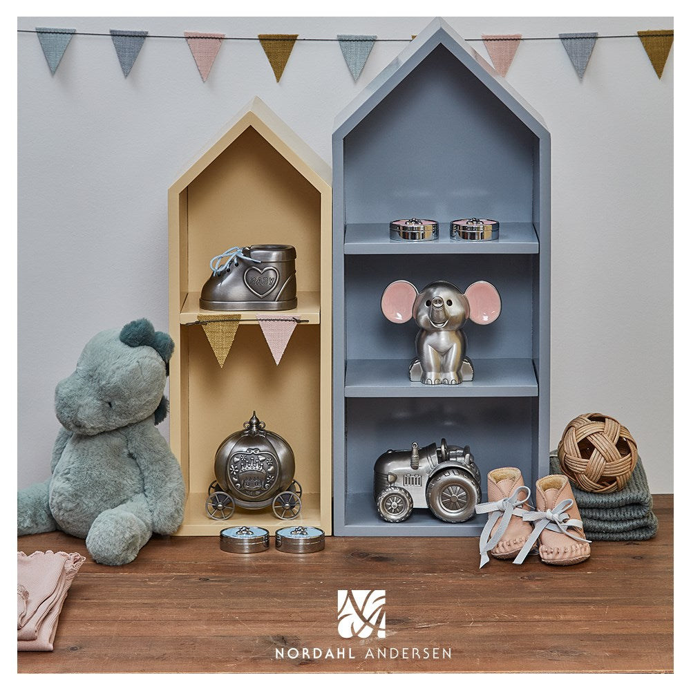 Pumpkin carriage Pewter plated Money Bank